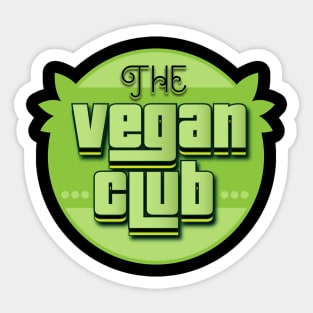 The Vegan Club Sticker